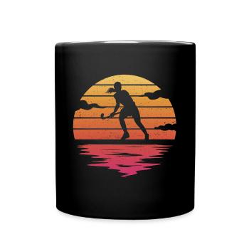 Feldhockey Spieler Frauen Hockey - Tasse einfarbig - Schwarz - Vorne