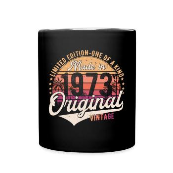1973 Vintage Born Vintage Cadeau d’anniversaire - Mug uni - noir - Devant