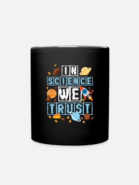 Space Shuttle Spacesuit SpaceShip Rocket - Full Colour Mug - black