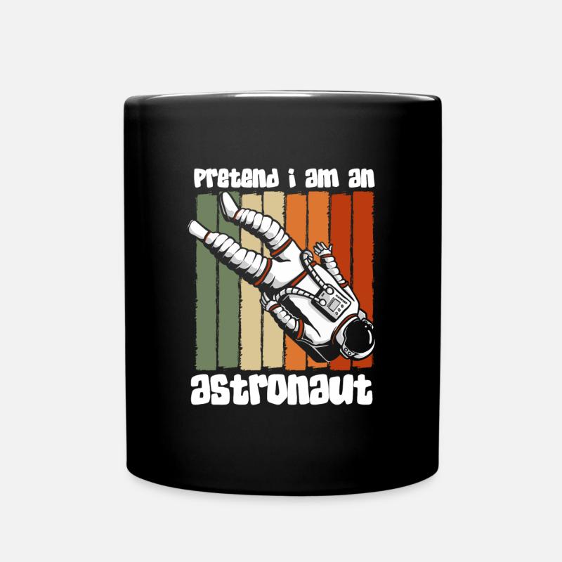 Space Logo Spaceman Spaceman - Full Colour Mug - black