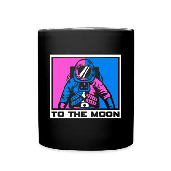 Space Logo Voyager - Full Colour Mug - black - Front
