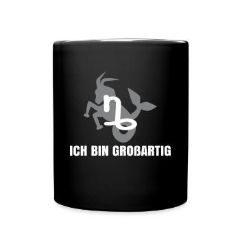 Horoskop Tierkreis Steinbock Statement Aberglaube - Tasse einfarbig - Schwarz - Vorne