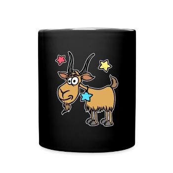 Capricorn Stars Esoteric Zodiac Galaxy - Full Colour Mug - black - Front