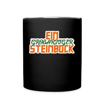 Steinbock Galaxy Statement Tierkreiszeichen Himmel - Tasse einfarbig - Schwarz - Vorne