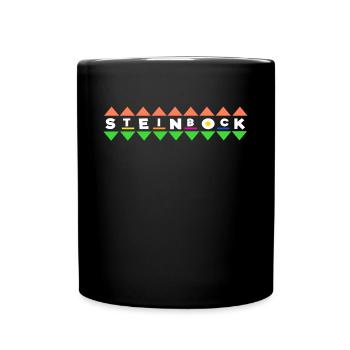 Steinbock Horoskop Galaxie Astronomie Aberglaube - Tasse einfarbig - Schwarz - Vorne