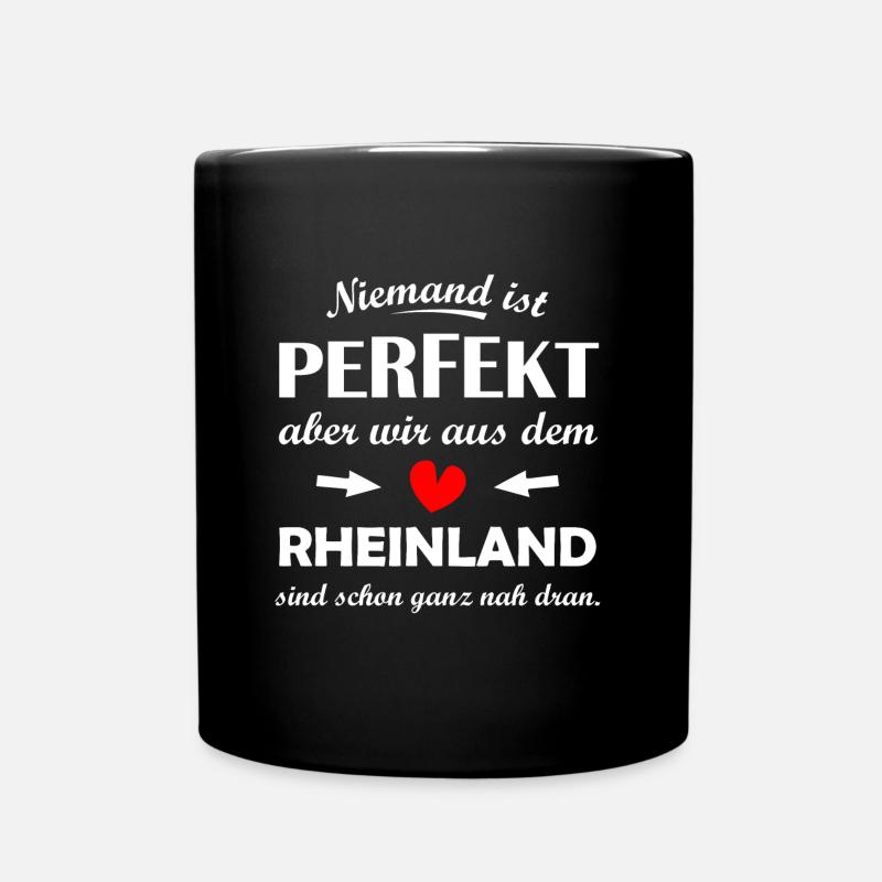 Die Rheinländer - Tasse einfarbig - Schwarz