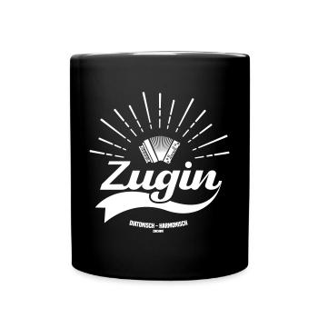 Zugin diatonisch harmonisch | ZiachON! - Tasse einfarbig - Schwarz - Vorne