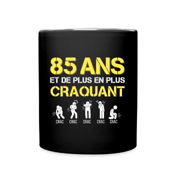 85 ans Anniversaire Papy Craquant - Mug uni - noir - Devant
