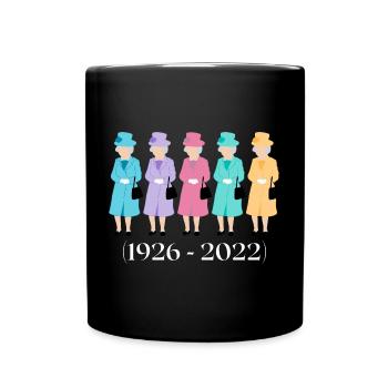 Queen Elizabeth 2 Mémoire - Mug uni - noir - Devant