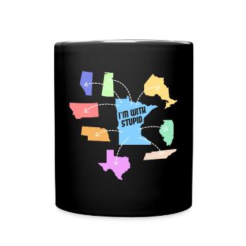 Minnesota Staaten Design für stolze Minnesotaner - Tasse einfarbig - Schwarz - Vorne
