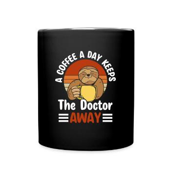 Coffee Lover Morning Espresso Coffee Pot - Full Colour Mug - black - Front
