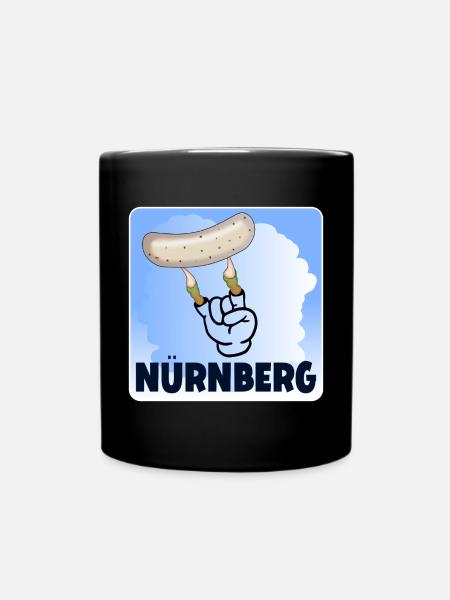 NÜRNBERG WEIßWURST - Tasse einfarbig - Schwarz