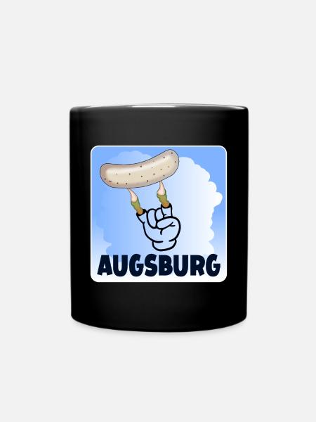 AUGSBURG - WEIßWURST ZUZELN - ZOMBIE - Tasse einfarbig - Schwarz