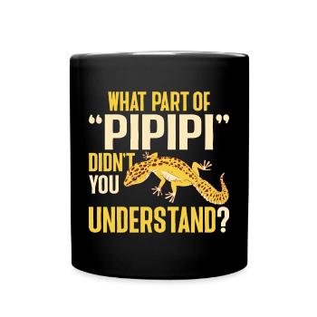 Leopard Gecko Lizard Reptiles Herpetologist - Full Colour Mug - black - Front