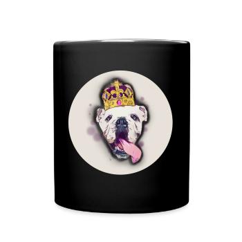 God save the Queen 👑 - Tasse einfarbig - Schwarz - Vorne