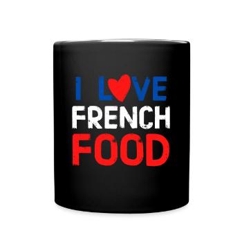 I love French food gift - Full Colour Mug - black - Front