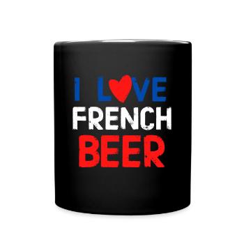 I love the French beer Cadeau Humour - Full Colour Mug - black - Front