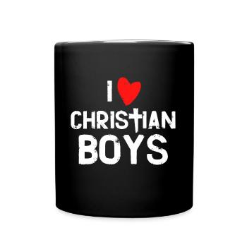 I love Christian Boys I love - Full Colour Mug - black - Front