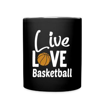 Es ist Basketball y'all - Tasse einfarbig - Schwarz - Vorne