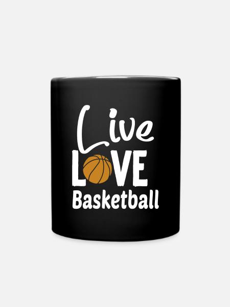 It's Basketball Y'all - Full Colour Mug - black
