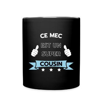 Ce mec est super cousin - Mug uni - noir - Devant