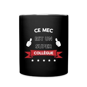 Ce mec est un super collègue - Mug uni - noir - Devant