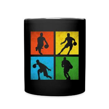 Basketballer - Tasse einfarbig - Schwarz - Vorne