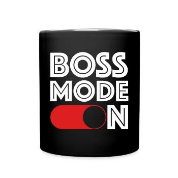 Mode Boss sur | Affaires, dictons drôles, amusement - Mug uni - noir - Devant