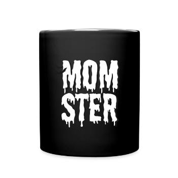 Momster white - Full Colour Mug - black - Front