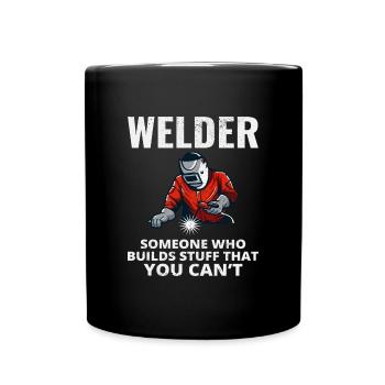 Welding Welder Metal Construction Ironworker - Full Colour Mug - black - Front