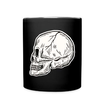 Skull Skeleton Skull Horror Halloween Gift - Full Colour Mug - black - Front