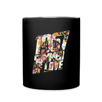 Hippie Peace Peace 60's 70's Love T-Shirt - Full Colour Mug - black - Front