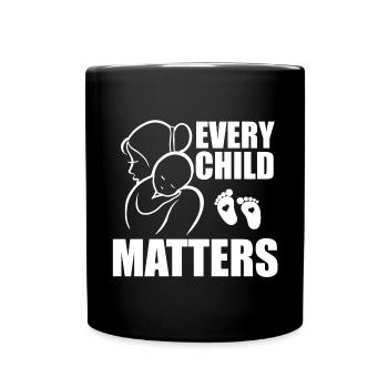 chaque enfant compte - Mug uni - noir - Devant