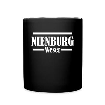 nienburg weser - Tasse einfarbig - Schwarz - Vorne