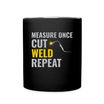 Welding Welder Metal Construction Ironworker - Full Colour Mug - black - Front