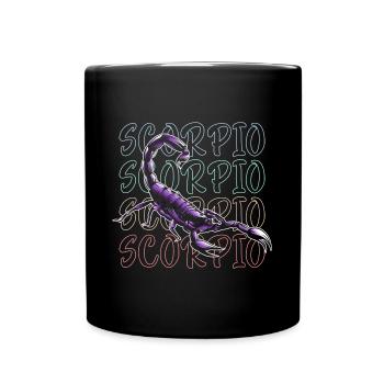 Horoskop Astrologie Stern Oktober - Tasse einfarbig - Schwarz - Vorne