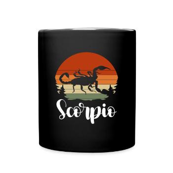 Scorpio constellation Astro Water - Full Colour Mug - black - Front