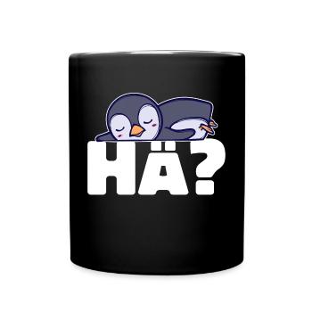 Pinguin Kälte Seevogel Spruch Tier Vogel Arktis - Tasse einfarbig - Schwarz - Vorne