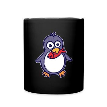 Sweet Animal Oiseau de mer Pingouin Antarctique Oiseau - Mug uni - noir - Devant