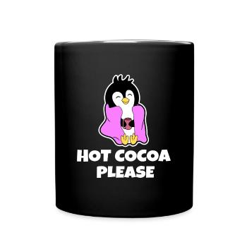 Déclaration du pingouin froid de l’Antarctique Animal du pôle Sud - Mug uni - noir - Devant