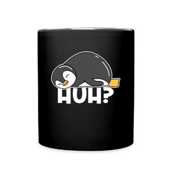 Pingouin Disant Oiseau Animal Zoo Oiseau de mer Froid - Mug uni - noir - Devant
