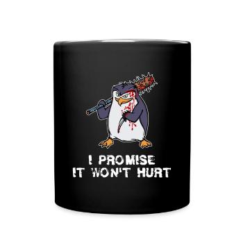 Oiseau de mer Animal Penguin Zoo Pôle Sud Déclaration d’oiseau - Mug uni - noir - Devant
