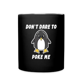 Animal Cool Penguin Déclaration Oiseau de mer Pôle Sud Oiseau - Mug uni - noir - Devant