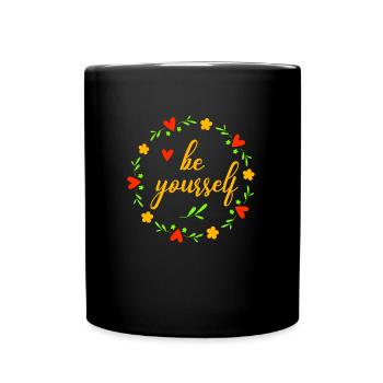 be yourself - Full Colour Mug - black - Front