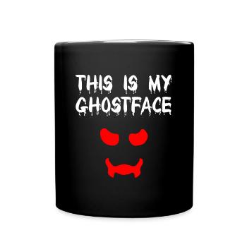 lustige Tees, Sprüche, Halloween Outfits - Tasse einfarbig - Schwarz - Vorne