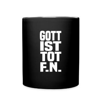 gott ist tot - Tasse einfarbig - Schwarz - Vorne