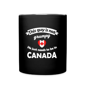 Zuhause in Kanada - Tasse einfarbig - Schwarz - Vorne