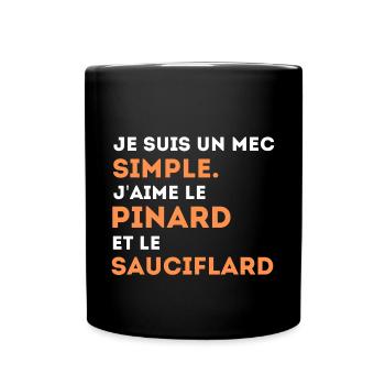 Humour Homme Cadeau Apero - Mug uni - noir - Devant