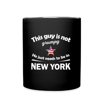 Enfin à New York - Mug uni - noir - Devant