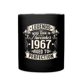 Novembre Né en 1967 Légendes Anniversaire - Mug uni - noir - Devant